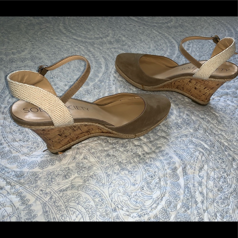 Sole Society Wedges with Ankle Strap (Lucy)